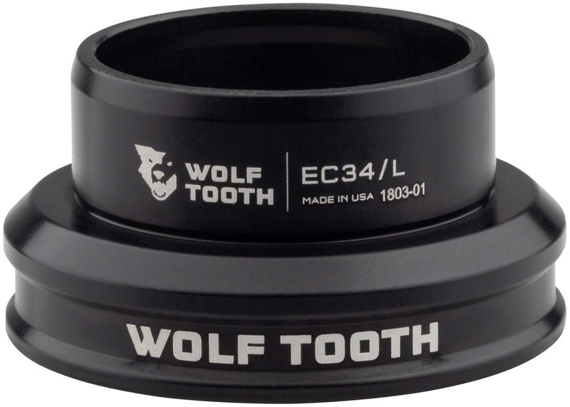 Load image into Gallery viewer, Wolf Tooth Performance Headset Bundle EC34/28.6 & 30 Black Aluminum Bearings, Sealed, Lightweight, High-Load Durability