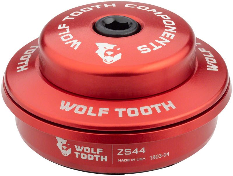 Load image into Gallery viewer, Wolf Tooth Performance Headset Bundle - Red ZS56/40 & ZS44/28.6 Aluminum Bearings