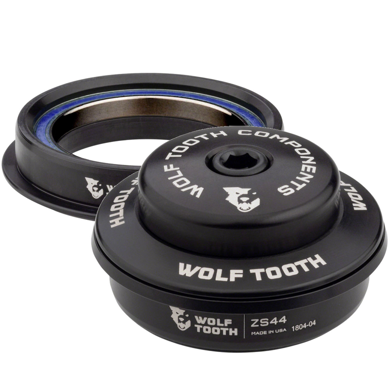 Load image into Gallery viewer, Wolf Tooth Aluminum Performance Headset Bundle Black Oxide Bearings, ZS56/40 & ZS44/28.6 for Mountain & Road Bikes