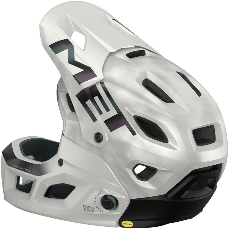 Load image into Gallery viewer, MET Parachute MCR Mips Helmet - White Iridescent Matte, Small