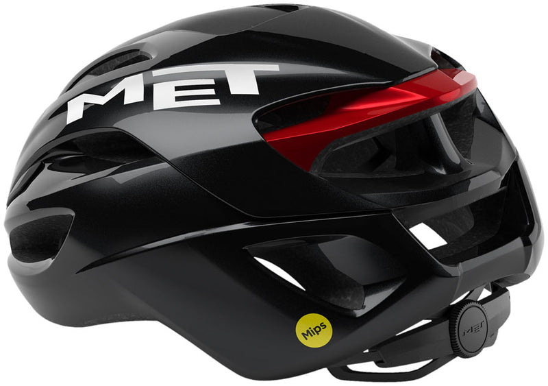 Load image into Gallery viewer, MET Rivale Helmet - Black/Red Glossy, Medium