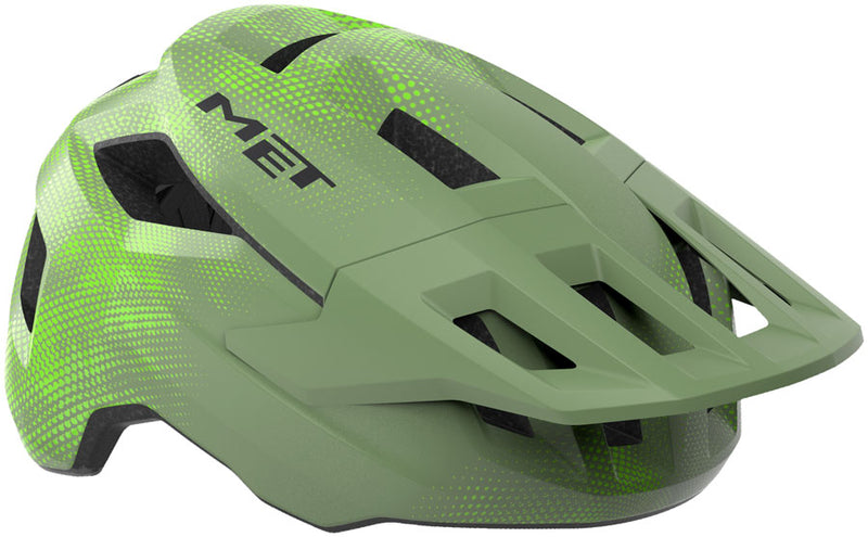 Load image into Gallery viewer, MET-Helmets-Shelter-Youth-Helmet-One-Size-Fits-All-Visor-Green-HLMT8527-Bicycle-Helmets
