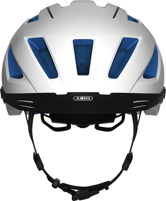 Abus Pedelec 2.0 Helmet W/ Rear Light Fidlock Magnet Buckle Motion White, Large