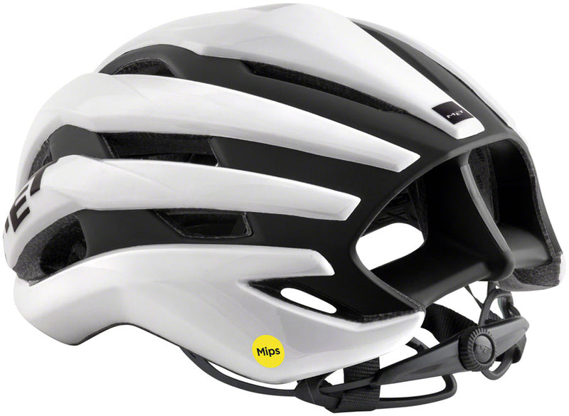 Load image into Gallery viewer, MET Trenta MIPS Road Tri/TT Helmet In-Mold EPS Matte/Glossy White/Black, Large