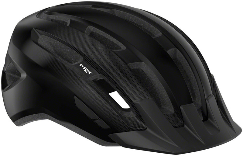 Load image into Gallery viewer, MET-Helmets-Downtown-MIPS-Helmet-Medium-Large-(58-61cm)-Half-Face-MIPS-C2-Bps-360°-Head-Belt-Visor-Safe-T-Twist-2-Fit-System-Adjustable-Fitting-Hand-Washable-Comfort-Pads-Reflector-Black-HLMT4813-Bicycle-Helmets