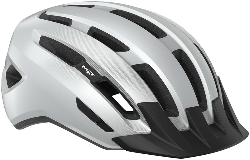 Load image into Gallery viewer, MET-Helmets-Downtown-MIPS-Helmet-Small-Medium-(52-58cm)-Half-Face-MIPS-C2-Bps-360°-Head-Belt-Visor-Safe-T-Twist-2-Fit-System-Adjustable-Fitting-Hand-Washable-Comfort-Pads-Reflector-White-HLMT4755-Bicycle-Helmets