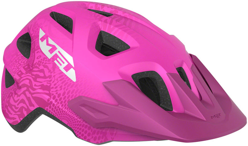 Load image into Gallery viewer, MET-Helmets-Eldar-MIPS-Kids-Helmet-One-Size-Fits-All-(52-57cm)-Half-Face-MIPS-C2-360°-Head-Belt-Visor-Safe-T-Twist-2-Fit-System-Reflector-Hand-Washable-Pads-Adjustable-Fitting-Pink-HLMT4784-Bicycle-Helmets