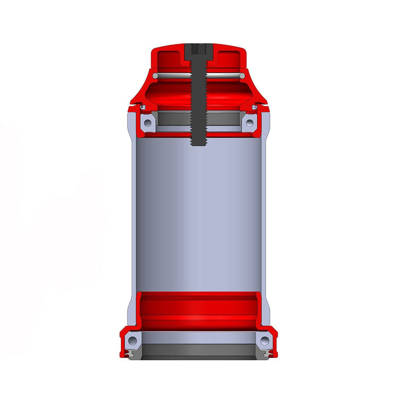 Load image into Gallery viewer, Wolf Tooth Premium ZS56 - 40 Headset - Aircraft-Grade Aluminum, Stainless Steel Bearings, Waterproof Dual-Lip Seal, High-Performance Engineering for Wet Conditions, Raw Silver Finish, Durable & Corrosion-Resistant Bike Headset with Lifetime Warranty