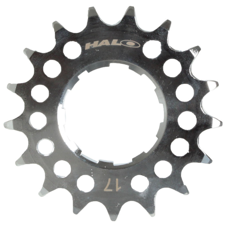 Load image into Gallery viewer, Halo Fat Foot Cog, 1/8", 17t, Chrome