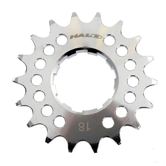 Load image into Gallery viewer, Halo Fat Foot Cog, 1/8", 18t, Chrome