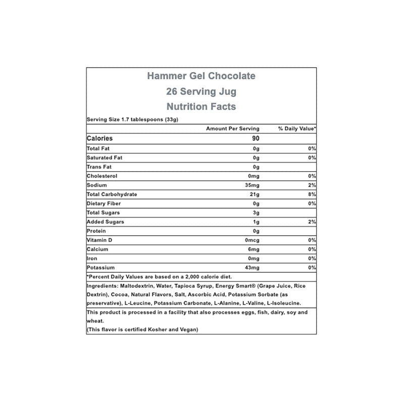 Load image into Gallery viewer, Hammer Nutrition Hammer Gel, Chocolate, 1lb 14oz Jug