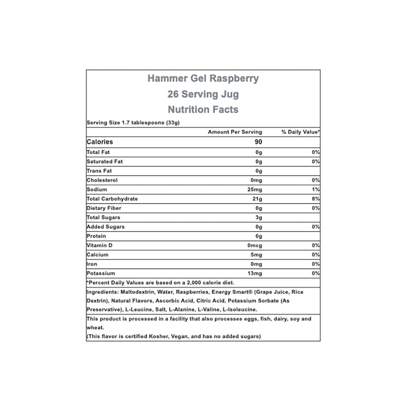 Load image into Gallery viewer, Hammer Nutrition Hammer Gel, Raspberry, 1lb 14oz Jug