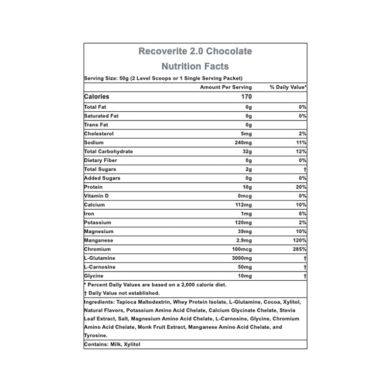 Load image into Gallery viewer, Hammer Nutrition Recoverite 2.0 Recovery Drink - Chocolate, 32 Serving Canister