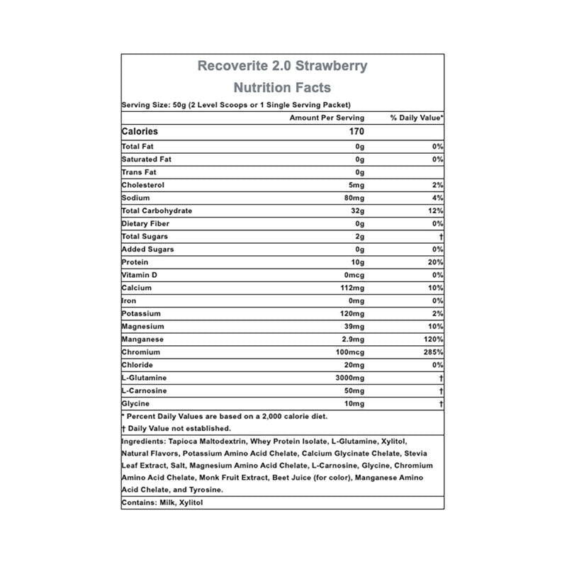 Load image into Gallery viewer, Hammer Nutrition Recoverite, Strawberry 2.0, 32 Servings
