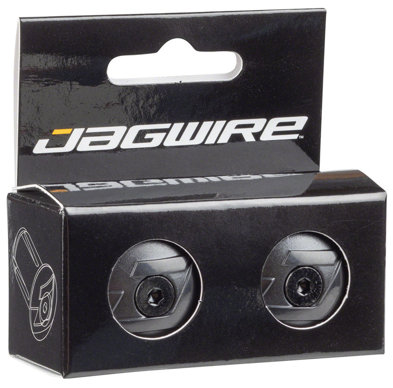 Load image into Gallery viewer, Jagwire Locking Bar End Plugs, Black Sold As Pair