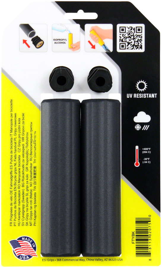 Load image into Gallery viewer, ESI Fatty's Grips - Black Made From 100% Silicone, Latex & Rubber Free