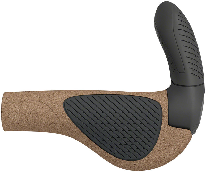Load image into Gallery viewer, Ergon GP3 Evo BioKork Grips - Lock-On, Small, Black/Tan