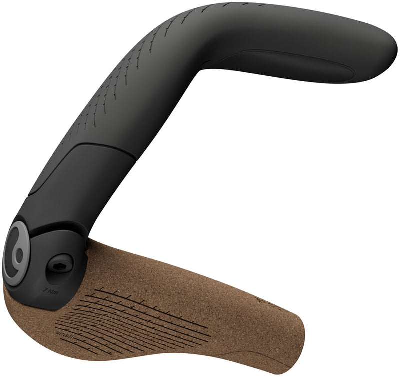 Load image into Gallery viewer, Ergon GP5 Evo BioKork Grips - Lock-On, Small, Black/Tan
