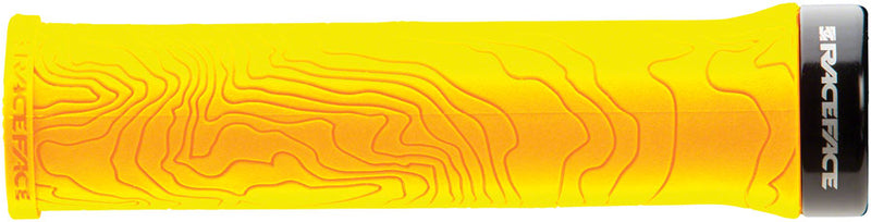 Load image into Gallery viewer, RaceFace Half Nelson Grips - Yellow, Lock-On Super-Slim, Low-Profile Design
