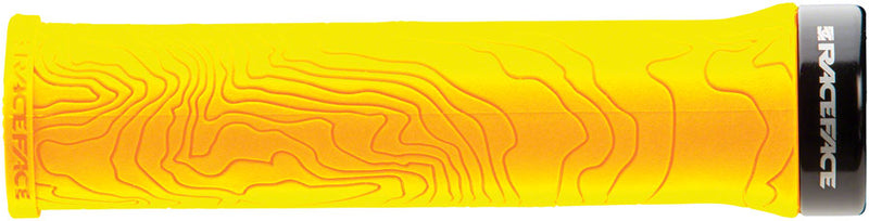 Load image into Gallery viewer, RaceFace Half Nelson Grips - Yellow, Lock-On Super-Slim, Low-Profile Design