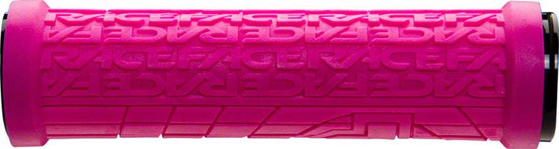 Load image into Gallery viewer, RaceFace Grippler Grips - Magenta, Lock-On, 30mm