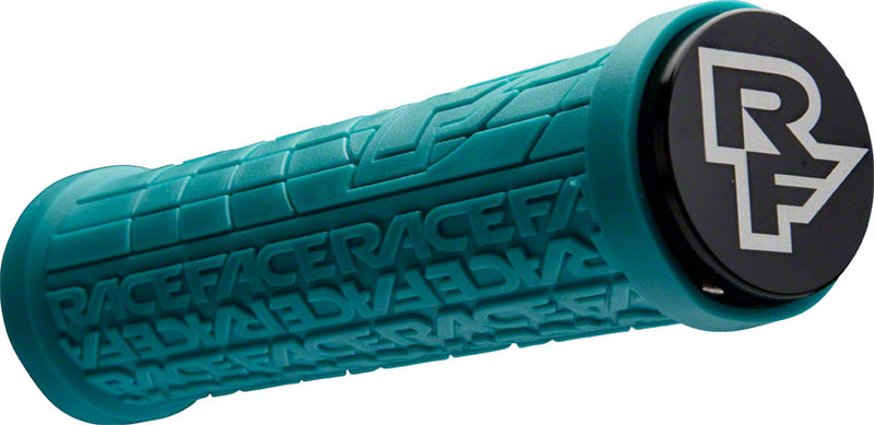 Load image into Gallery viewer, RaceFace Grippler Grips - Turquoise, Lock-On, 30mm