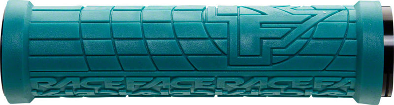 Load image into Gallery viewer, RaceFace Grippler Grips - Turquoise, Lock-On, 30mm