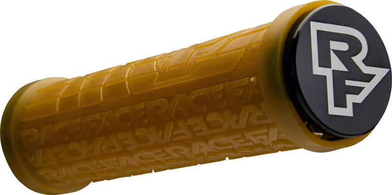 Load image into Gallery viewer, RaceFace Grippler Grips Gum Lock-On 30mm 137mm Round Dual Clamp Ramped Profile