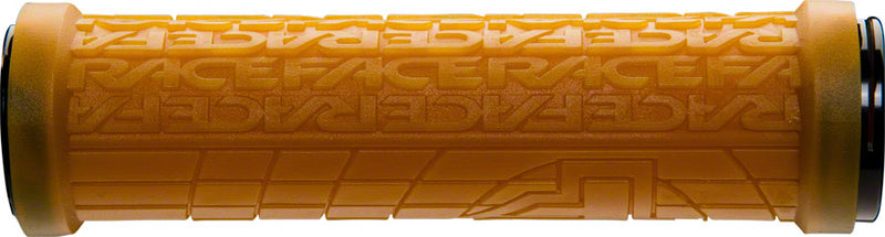 Load image into Gallery viewer, RaceFace Grippler Grips Gum Lock-On 33mm 137mm Round Dual Clamp Ramped Profile