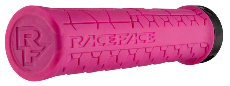 Load image into Gallery viewer, RaceFace Getta Grips - Magenta, Lock-On, 33mm Proprietary Rubber Compound Grip
