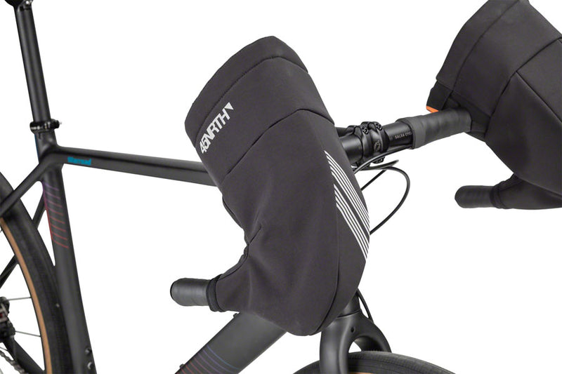 Load image into Gallery viewer, 45NRTH Draugenklaw Drop Bar Pogies - Black