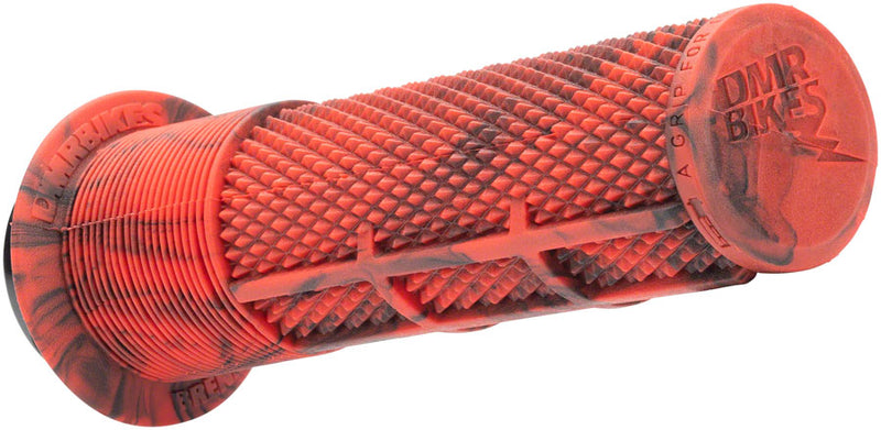 Load image into Gallery viewer, DMR DeathGrip Flanged Grips - Thick, Lock-On, Marble Red