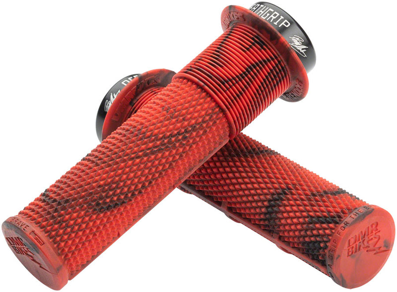 Load image into Gallery viewer, DMR-Flanged-Deathgrip-Thin-Grips-Lock-On-Grip-140-Bicycle-Grips