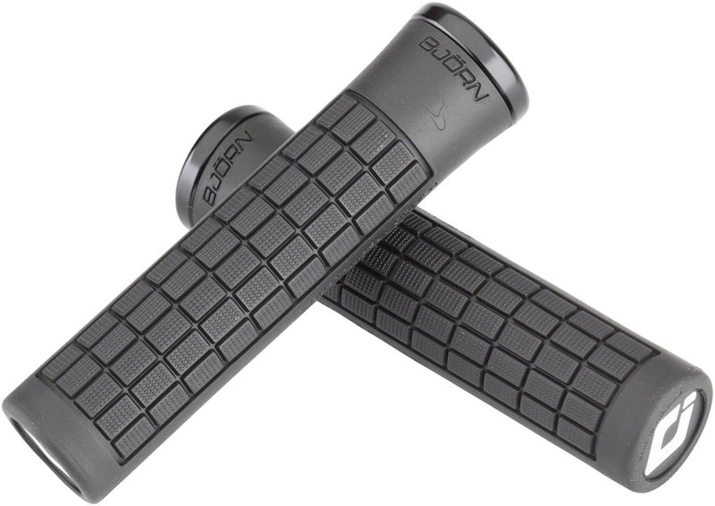 Load image into Gallery viewer, ODI Bjorn v2.1 Lock On Grips - Recycled Rubber, Black