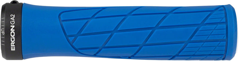 Load image into Gallery viewer, Ergon GA2 Grips - Midsummer Blue Lock-On 136mm Flangeless Bicycle Bike Grip