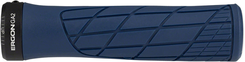Load image into Gallery viewer, Ergon GA2 Grips - Nightride Blue Lock-On 136mm Flangelss Bicycle Bike Grip