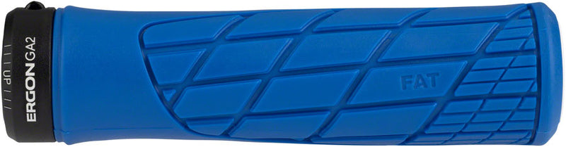 Load image into Gallery viewer, Ergon GA2 Fat Grips - Midsummer Blue, Lock-On