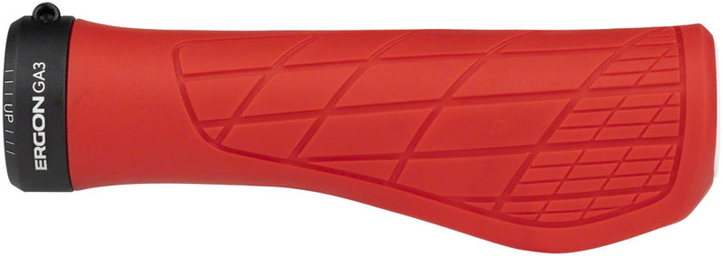 Load image into Gallery viewer, Ergon GA3 Grips - Risky Red, Lock-On Small Soft Compound Ergonomic Bicycle Grip