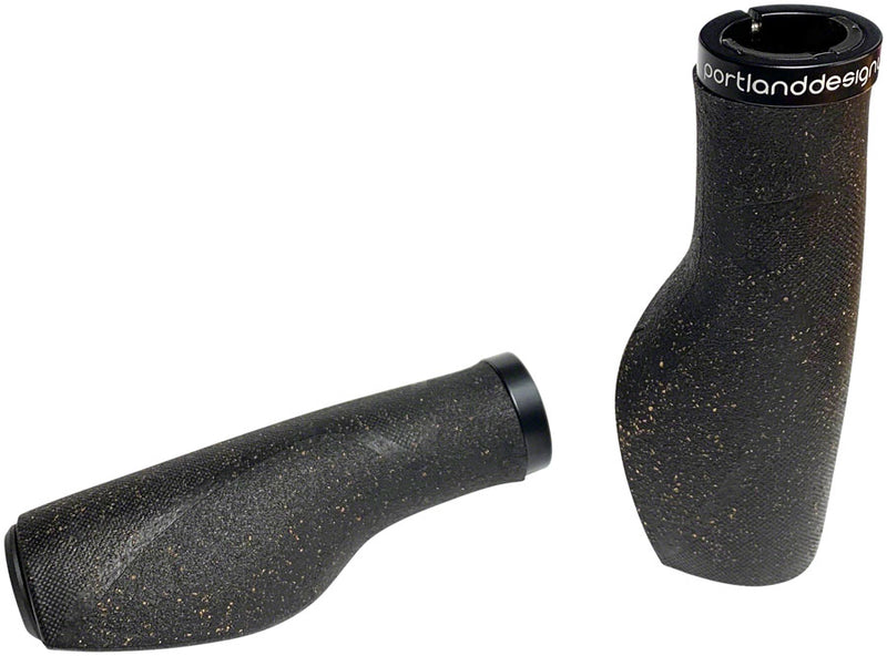 Load image into Gallery viewer, PDW-Cork-Chop-Grips-Lock-On-Grip-128-Bicycle-Grips