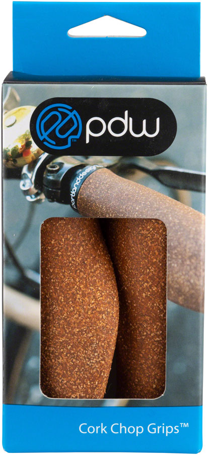 Load image into Gallery viewer, Portland Design Works Cork Chop Grips Single Lock On Cork 128mm