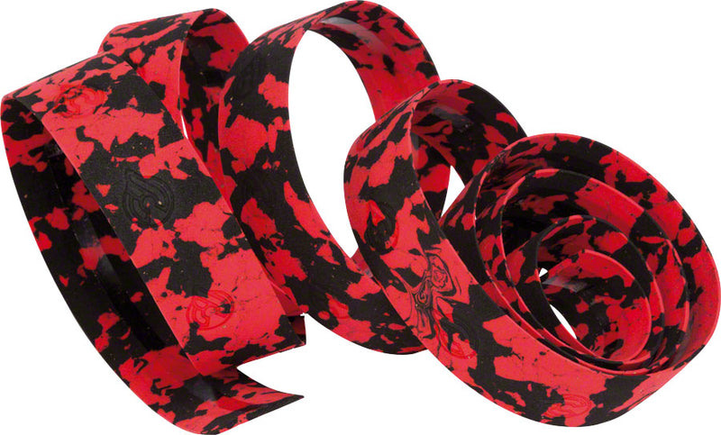 Load image into Gallery viewer, Cinelli Macro Splash Ribbon Bar Tape - Black/Red