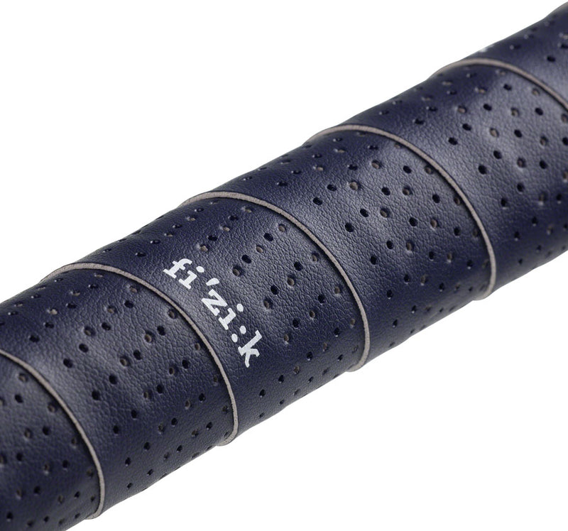 Load image into Gallery viewer, Fizik Tempo Microtex Classic Handlebar Tape Blue Perforated Leather Like Texture