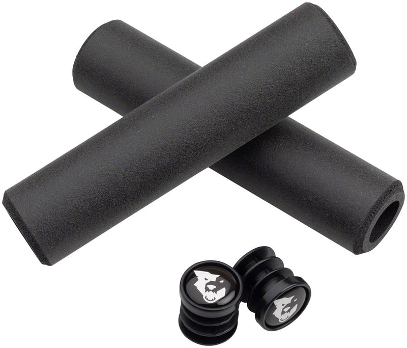 Load image into Gallery viewer, Wolf Tooth Karv Handlebar Grips 6.5mm Black Silicone Weather Resistant