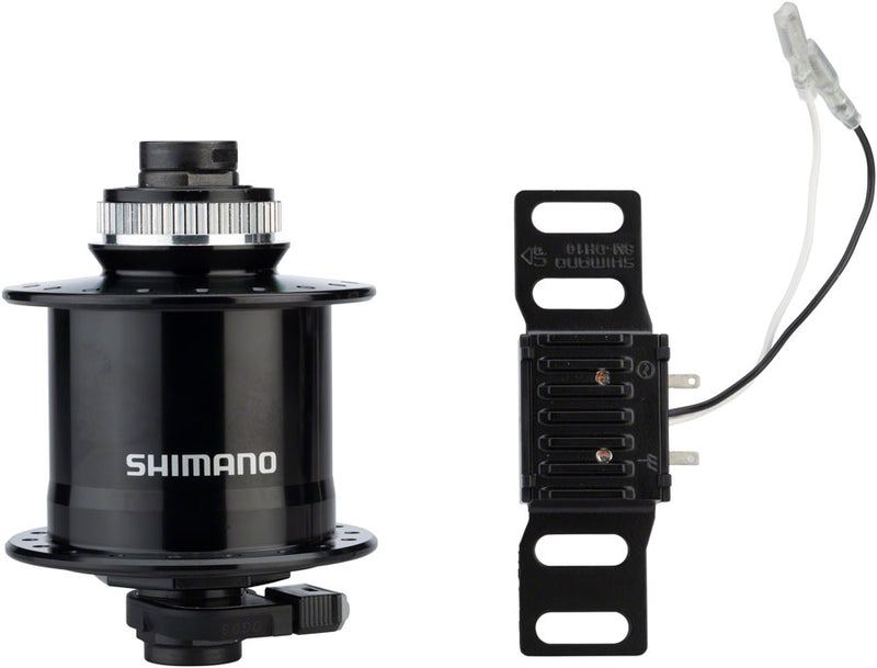 Load image into Gallery viewer, Shimano Metrea Dynamo Front Hub - 12 x 100mm, Center-Lock, Black, 32h
