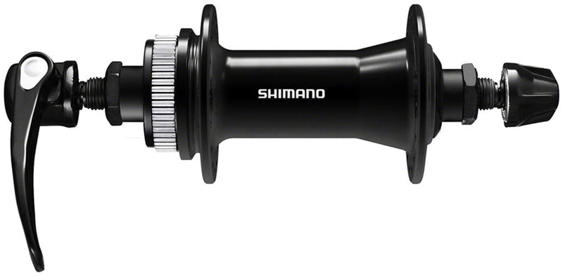 Load image into Gallery viewer, Shimano Deore Disc Brake Hubs Bundle Rear FH-QC400-HM & Front HB-QC400, QR, Center-Lock, 32H, Black