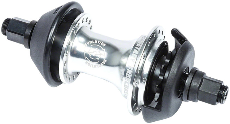 Load image into Gallery viewer, BSD Revolution Rear BMX Hub - 36H, Polished, Includes Hub Guards, RHD
