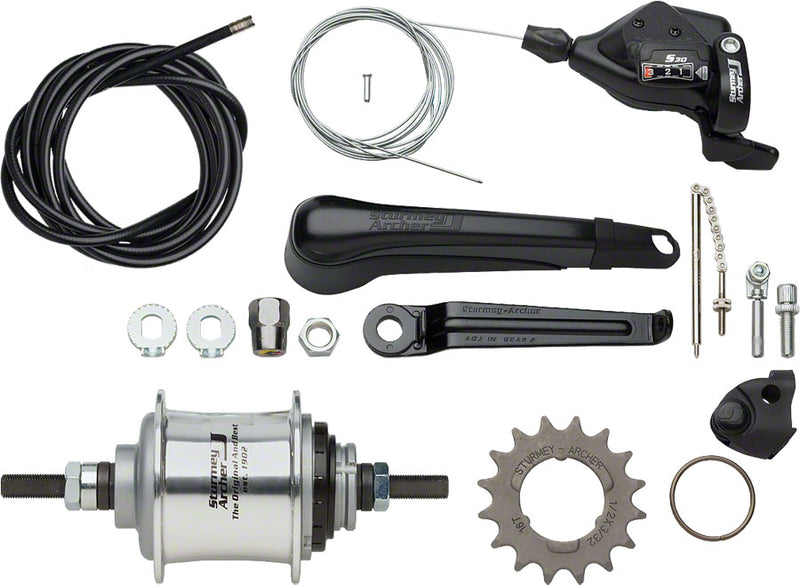Load image into Gallery viewer, Sturmey Archer S30 S-RF3 3-Speed Hub Includes Cable Shifting Mounting Hardware