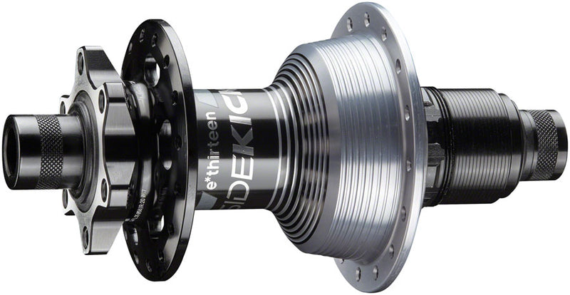 Load image into Gallery viewer, e*thirteen Sidekick Rear Hub - 12 x 148mm, 6-Bolt, XD, Black/Sterling Silver, 28H