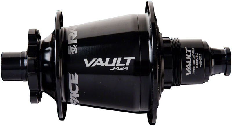 Load image into Gallery viewer, Raceface Vault Disc Hub Rear, 32H, 12mm TA, 148mm, J-Bend, SRAM XD, Black