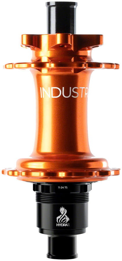 Load image into Gallery viewer, Industry Nine Hydra 2 Boost XD, Disc Hub, Rear, 28H, 12mm TA, 148mm, SRAM XD, Orange